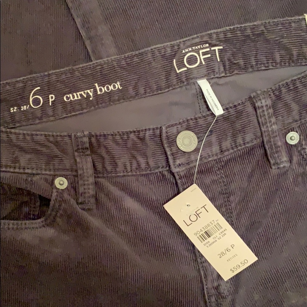 NTW LOFT Dark Gray Bootcut Corduroy Pants - Picture 2 of 5